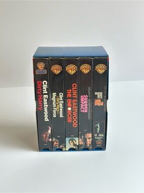 The Complete Dirty Harry VHS Box Set Clint Eastwood Very Good Working Condition